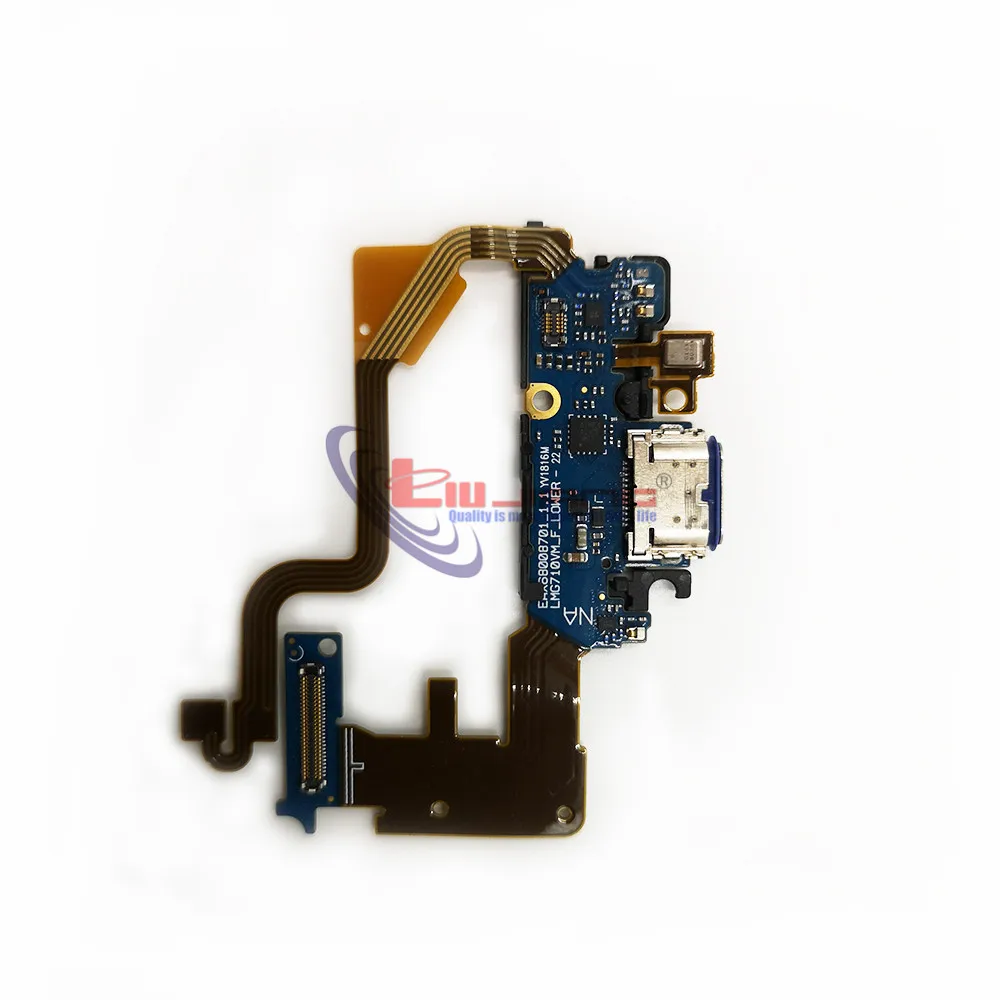 Для LG G7 ThinQ G710 G710EM G710PM USB зарядное устройство порт разъем док-станция для зарядки Шлейф Замена кабеля запчасти