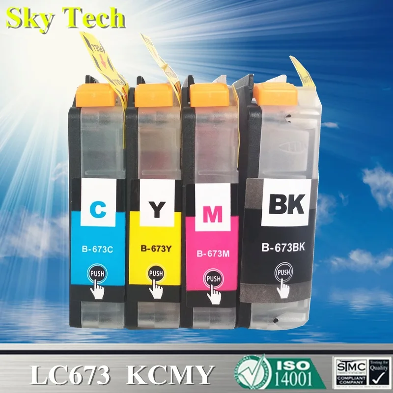 Совместимый чернильный картридж для Brother LC673 Φ LC-673. [Для Африки и Ближнего Востока]