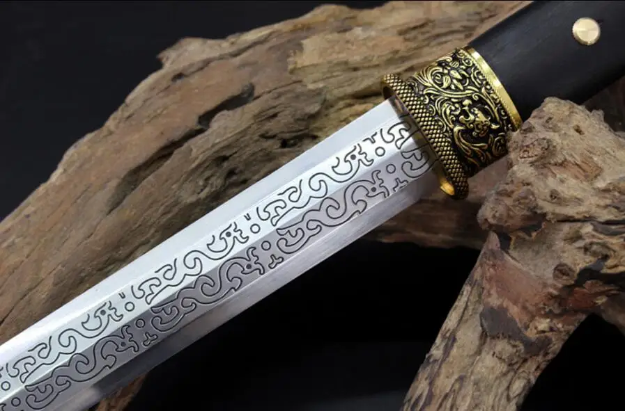 Chinese Wushu Sword Sharp High Manganese Steel KungFu Tang Tai Chi Han Huanshou Jian | Дом и сад