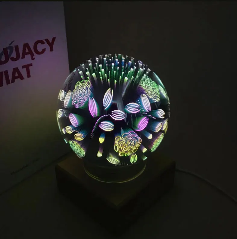 Волшебный шар, цветной стеклянный шар, лампа, 3d, звездное небо, ночник, светильник USB, для детей, для спальни, украшение, рождественский светильник, подарки
