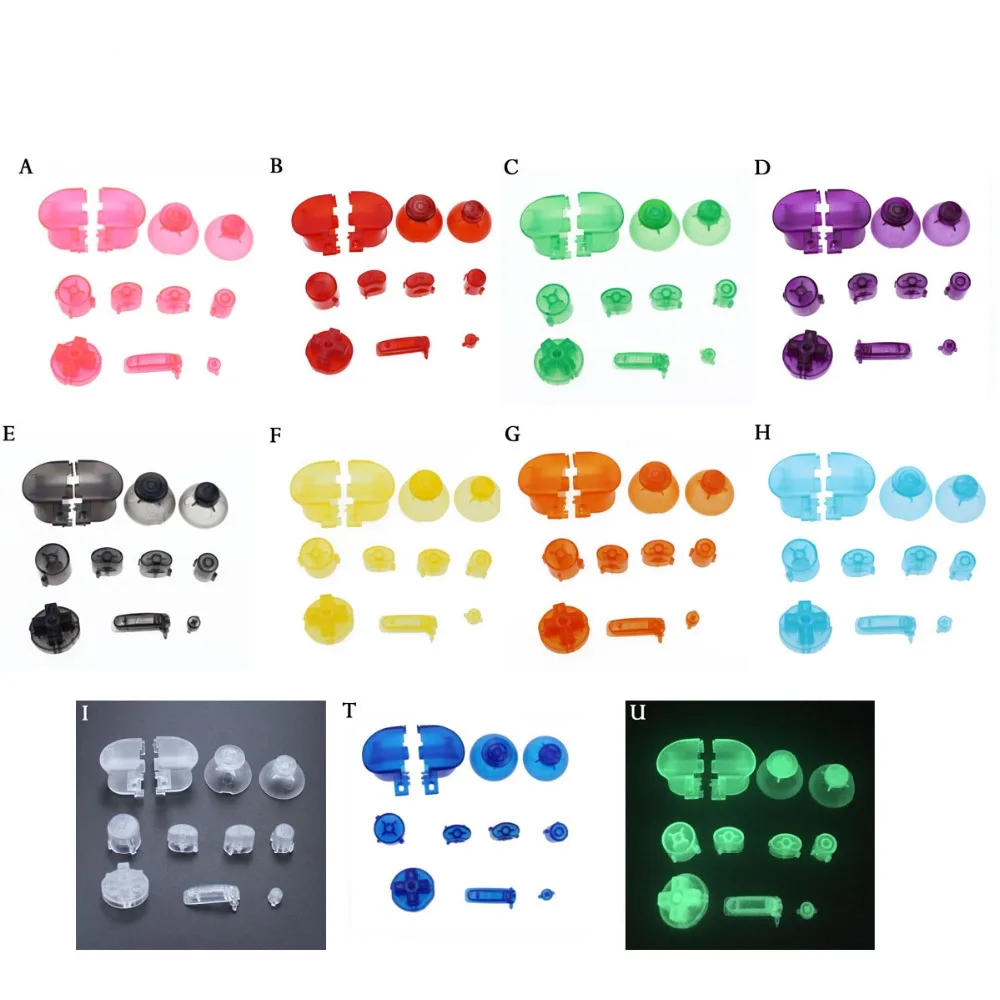 TingDong 33 набора для Gamecube контроллер мод красочный полный набор кнопок с Thumbsticks N GC