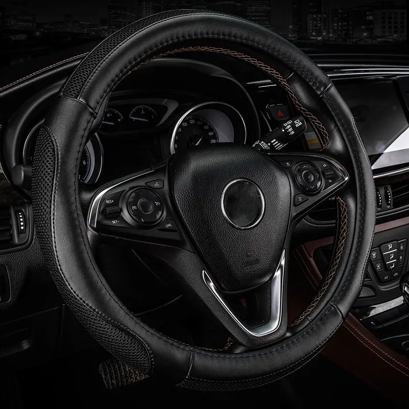Чехол рулевого колеса автомобиля Противоскользящий автомобильный Стайлинг для