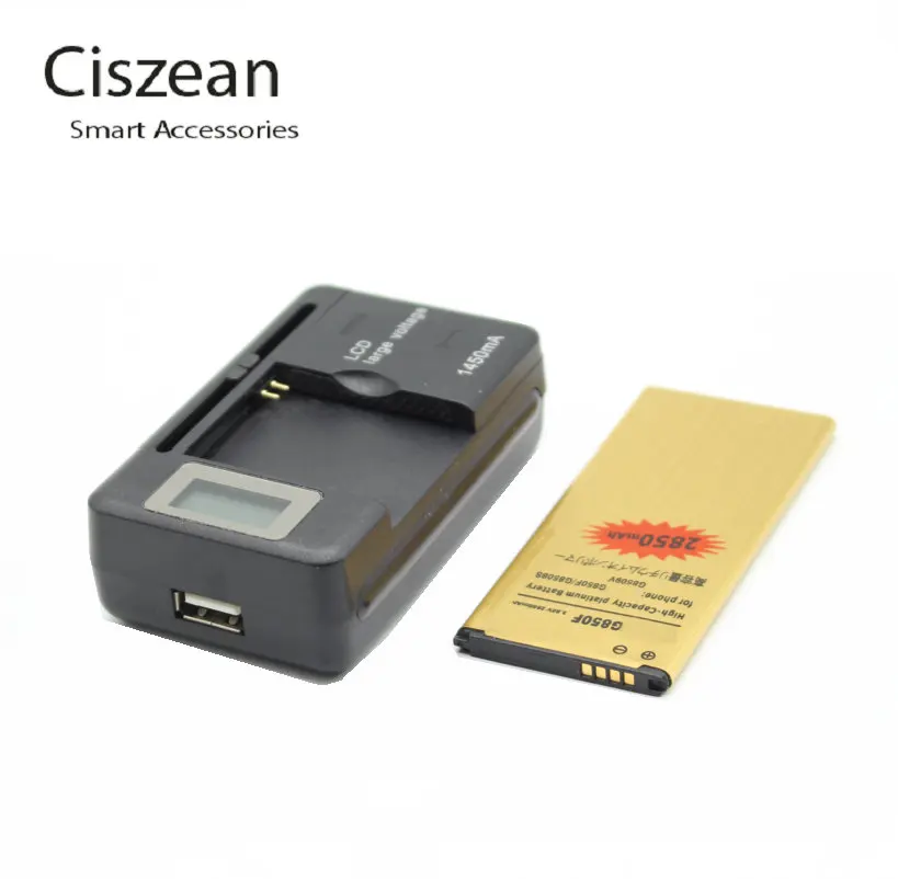 Ciszean 1x2850 мАч EB BG850BBC запасной золотой аккумулятор + универсальное зарядное