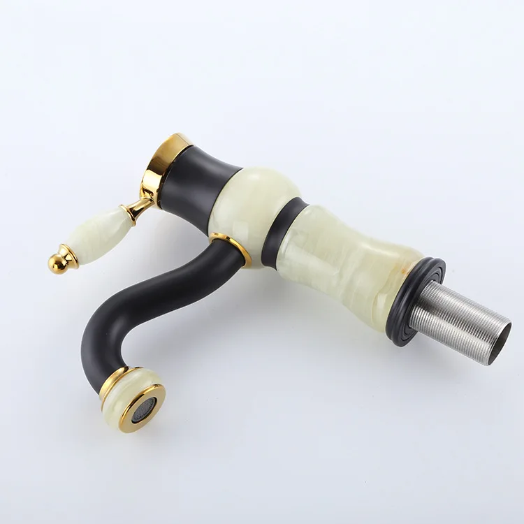 Роскошный черный и золотой Твердый латунный Нефритовый камень Водопад для