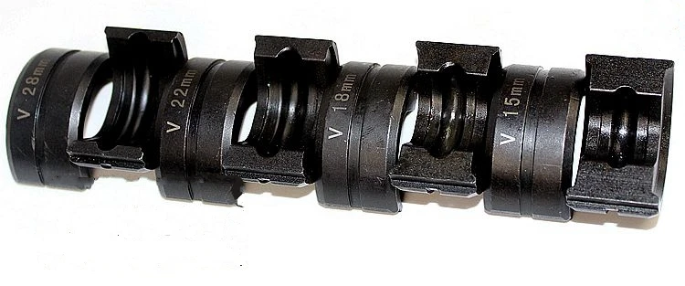 V15-28mm IGeelee гидравлические Pex трубы обжимные инструменты с TH, U, V, M, VAU челюсти для Pex, нержавеющей стали и медной трубы GC-1632H - Цвет: V15-28mm