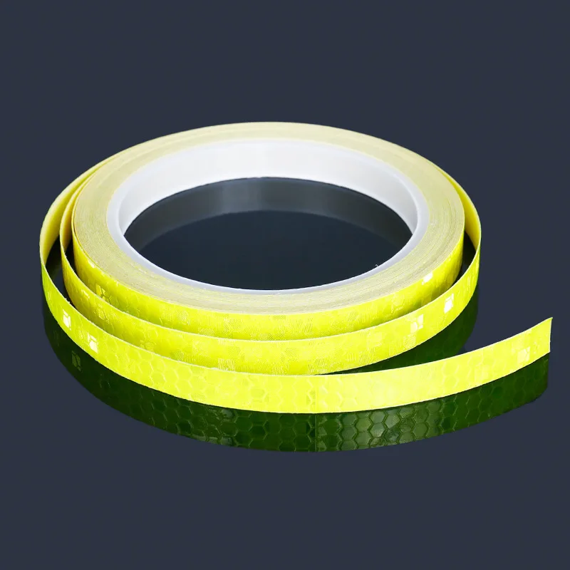 Yellow 1PC Deemount велосипедная световая Светоотражающая наклейка 8 м* 1 см светочувствительная прямая полоса отражатель визуальное Предупреждение Figments безопасный велосипед - Цвет: Yellow 1PC