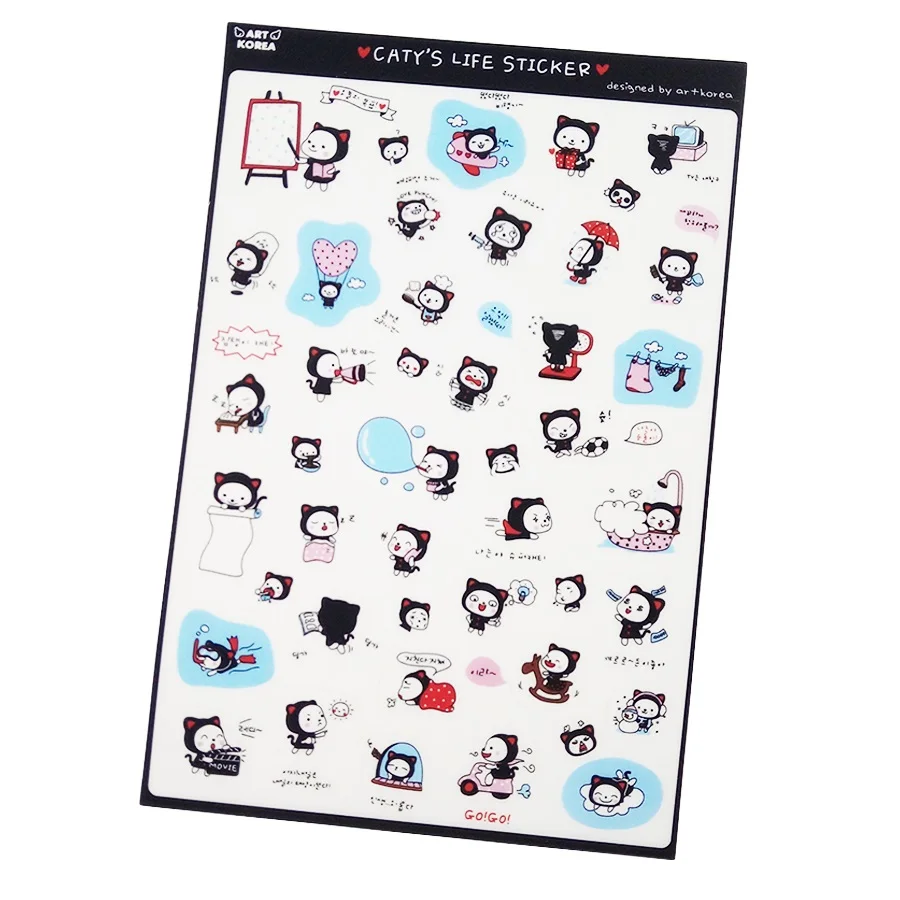 6 листов/упаковка декоративные наклейки в виде кошки | Дом и сад