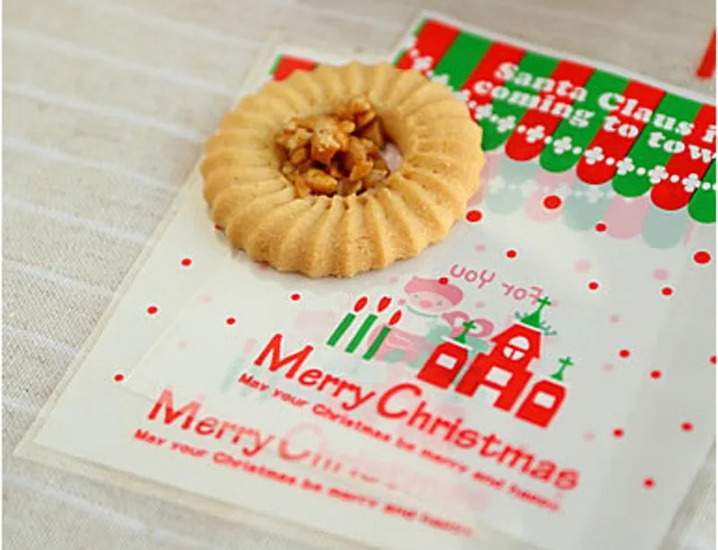 100 шт. Рождественская фотография пластмассовый монофановый самоклеящийся