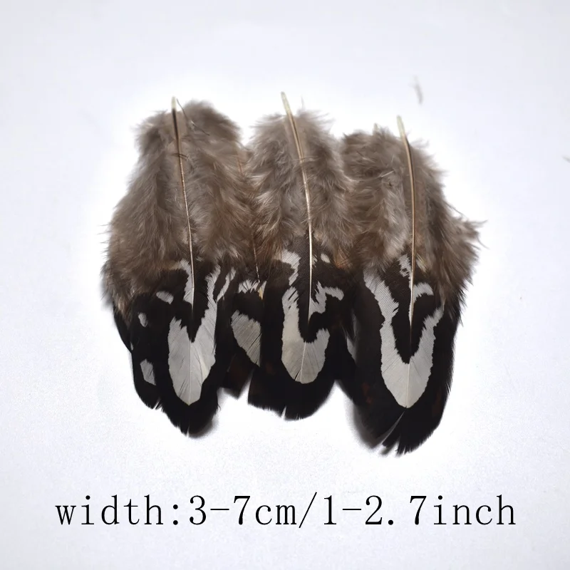 7 to 3-7cm 20-100 шт Высокое качество натуральные перья фазана для одежды DIY Перья павлина для украшения куриное перо - Цвет: 7 to 3-7cm