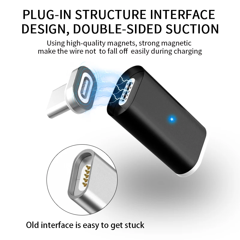 А. S USB-C кабель для TypeC Магнитный адаптер для Macbook samsung S9 huawei mate 20 Pro OnePlus 6 кабель передачи данных для быстрой зарядки разъем