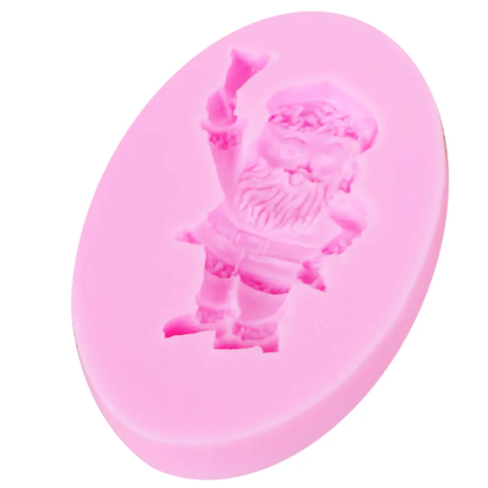 10PCS/SET M248 Christmas Santa Claus Silicone Cake Mold Resin Clay Chocolate Candy Fondant Decorating Tools Kitchen Baking | Дом и сад
