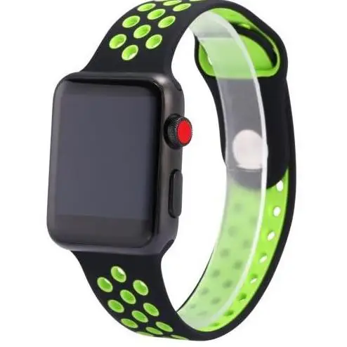 BLACK GREEN Спортивные умные часы серии 4, умные часы для apple iphone 5, 6, 6s, 7, 8, X plus, для samsung, умные часы honor 3, sony, 2, android - Цвет: BLACK GREEN