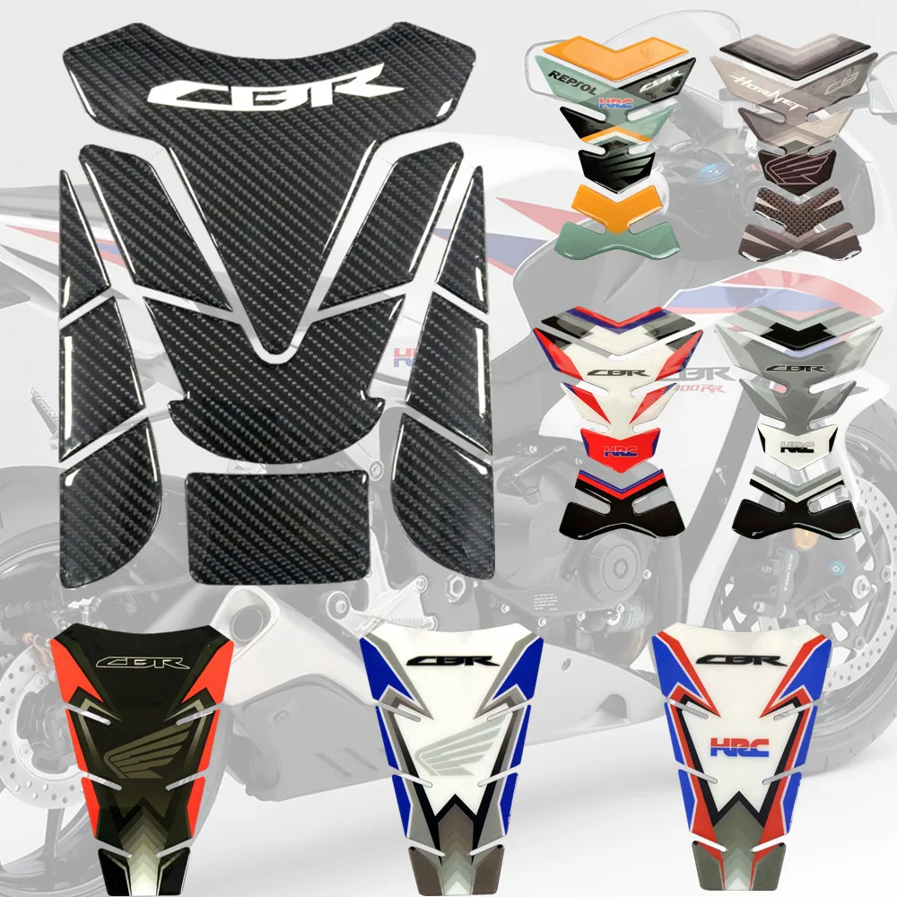 3D защитная накладка на бак мотоцикла Стикеры углерода пайки Черный для Honda CBR 250 300 500 600 1000 RR SP CBR250 CBR600 CBR500