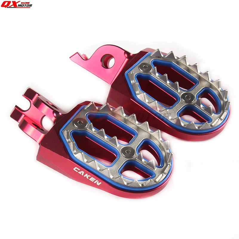 

Красная педаль подножки ЧПУ для CR CRF CR125 CR250 CRF250R CRF450R CRF250X CRF450X CR500 Кроссовый велосипед эндуро Супермото