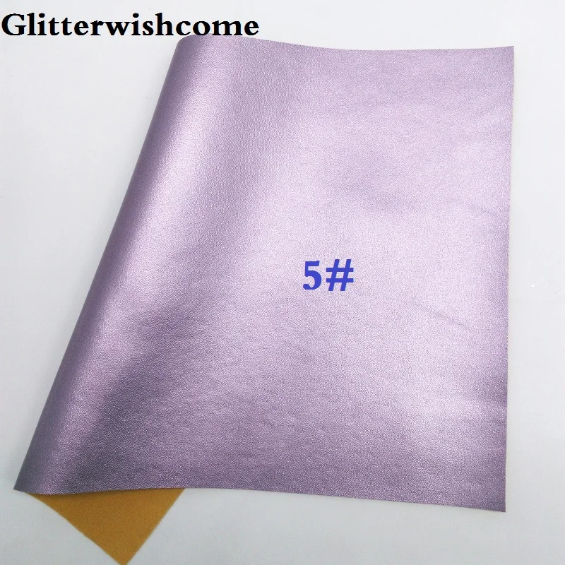 5 Glitterwishcome 21X29 см A4 размер винил для бантов мягкая кожа наппа Fabirc искусственная кожа листы для бантов, GM196A - Цвет: 5