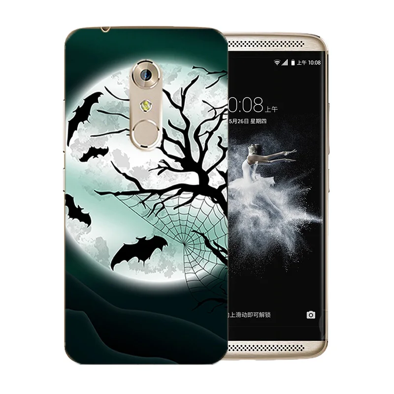 5.5 inch For ZTE Axon 7 A2017 Phone Case Soft Silicone Space Moon Pattern Coque Ultrathin TPU for Protector Back Cover |