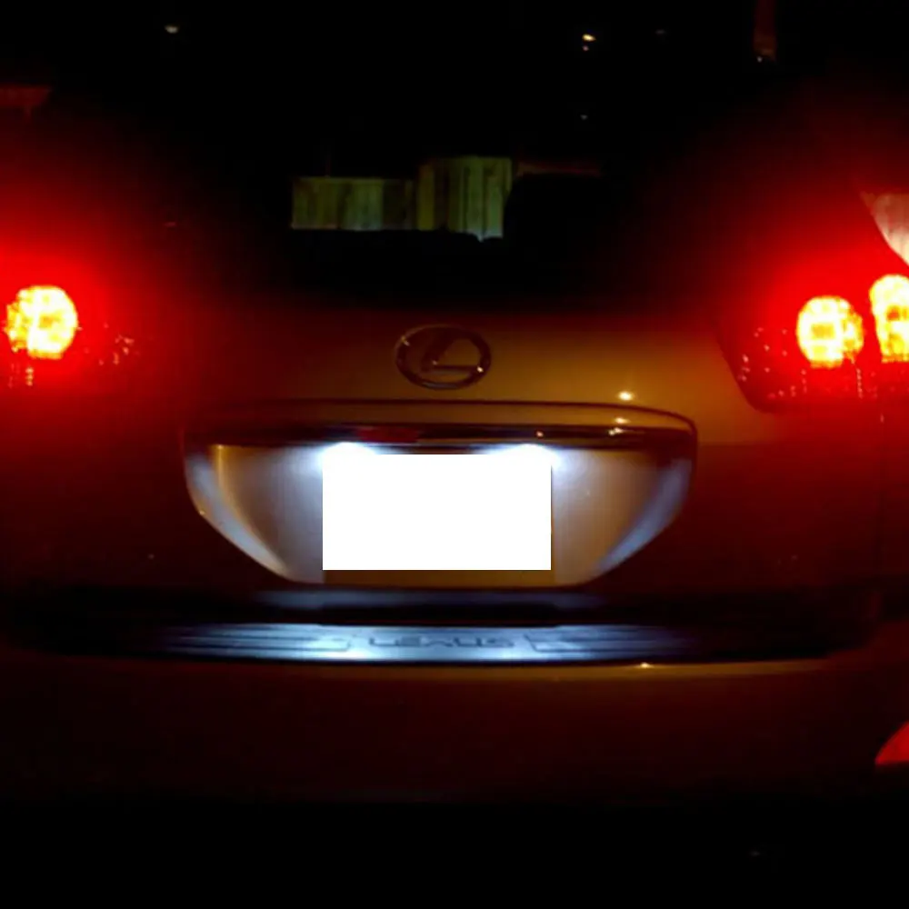 Светодиодный светильник для номерного знака Lexus 2 шт. высокая мощность Canbus без