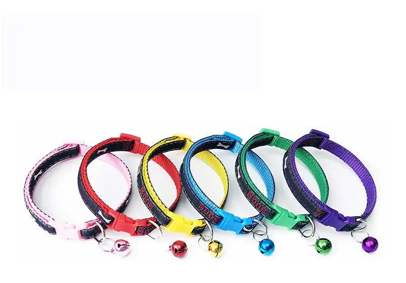 Джинсовое ожерелье для домашних животных ошейник Китти Каттен Halsband Collier Chat Coleira Gato Cat шейный ремень регулируемые джинсовые воротники с колокольчиками E
