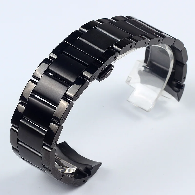 Middle Matte Black Прочные ремешки для часов из нержавеющей стали для Frontier/Classic gear S3 ремешок для часов 22 мм Мужские модные деловые Ремешки для наручных часов - Цвет ремешка: Middle Matte Black