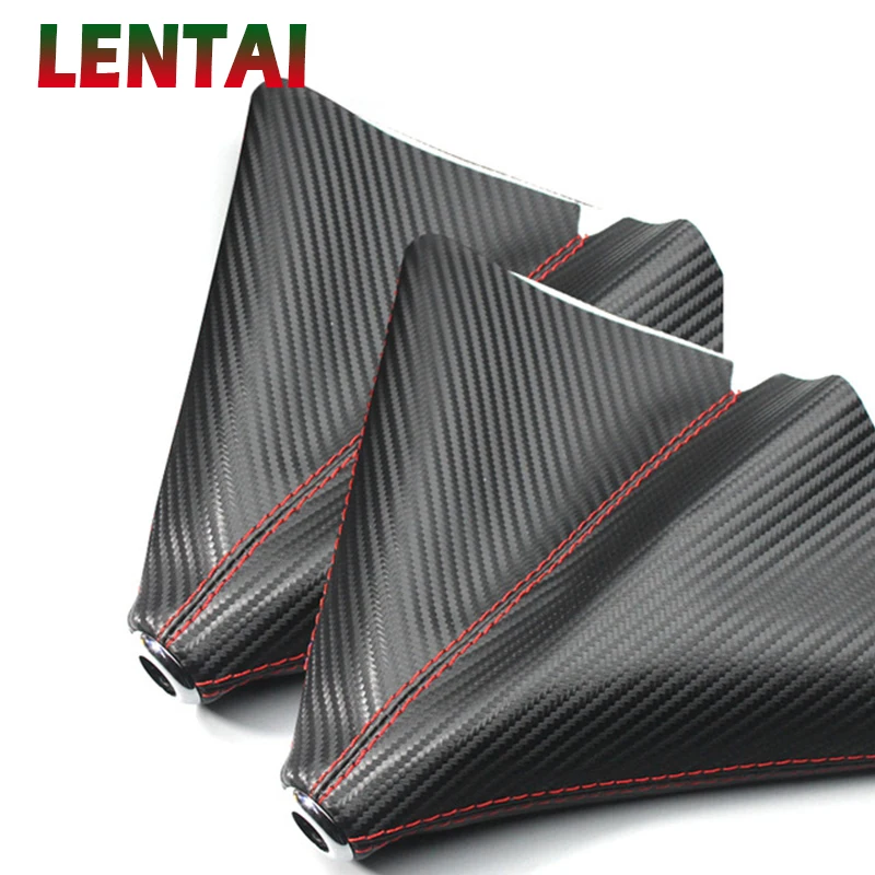 LENTAI углеродного волокна автомобиля Шестерни сдвиг голова пылезащитное покрытие