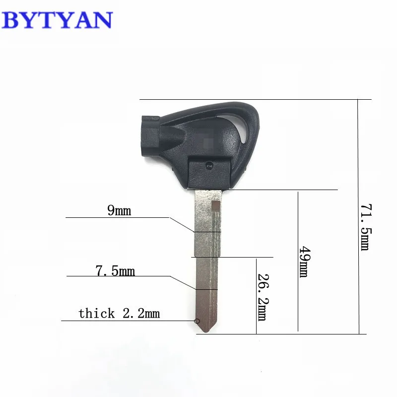 Новый мотоцикл запчасть Заготовка ключа для YAMAHA магнитные противоугонные ключи