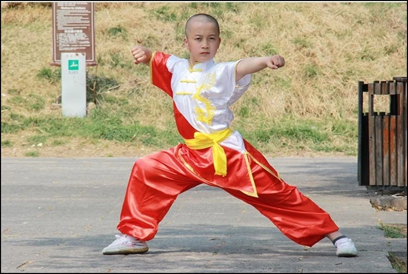 Wushu одежда для детей кунг-фу Униформа детская TA404