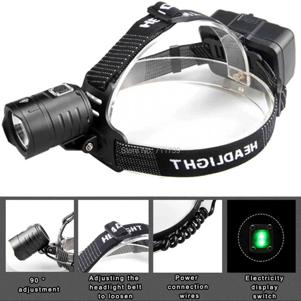 Alonefire HP38 Xlamp XHP70.2 50000LM светодиодный налобный фонарь высокомощный светодиодный налобный фонарь 18650 водонепроницаемый фонарик