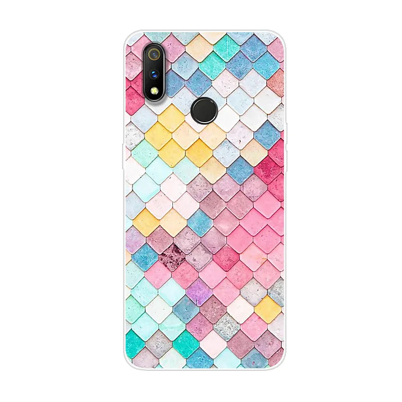 17 Мягкий чехол из ТПУ для OPPO Realme 3 Pro, Прозрачный бампер с мультяшным рисунком, задняя крышка для телефона OPPO Realme3 3Pro Realme3Pro, силиконовый чехол s - Цвет: 17