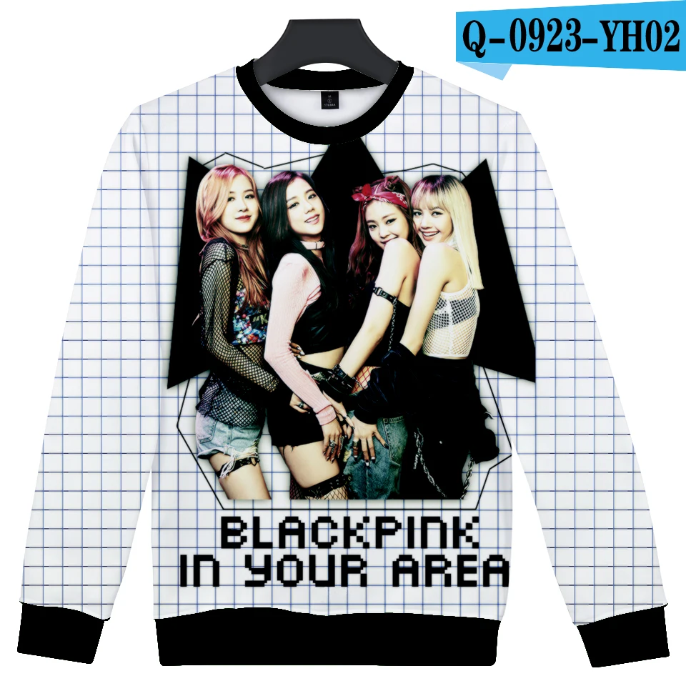 LUCKYFRIDAYF 3D BlackPink монолитным Толстовка Для женщин Для мужчин длинные рукава уличной Корея черный, розовый Autmn Костюмы - Цвет: D