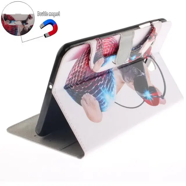 Модный чехол-подставка из полиуретана чехол для samsung Galaxy Tab A 9,7 T550 SM T550 T551 T555 кожаный красивый чехол для планшета с рисунком+ ручка