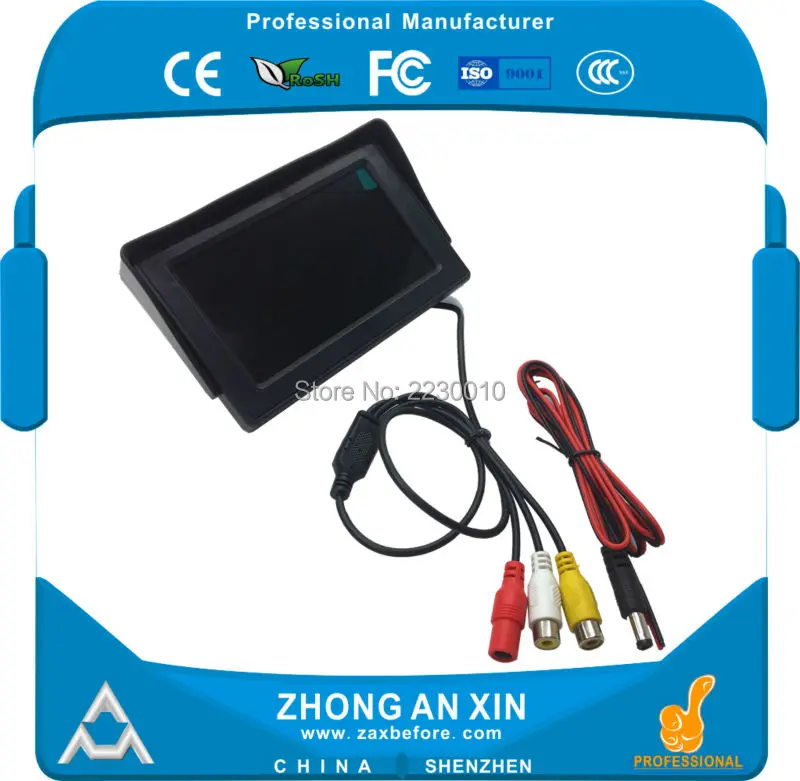 4 3 дюймовый светодиодный экран монитор для автомобиля | Безопасность и защита