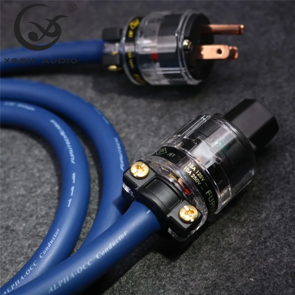 XSSH аудио Hi Fi усилитель из бескислородной меди чистый Медь нам + IEC 3 булавки AC