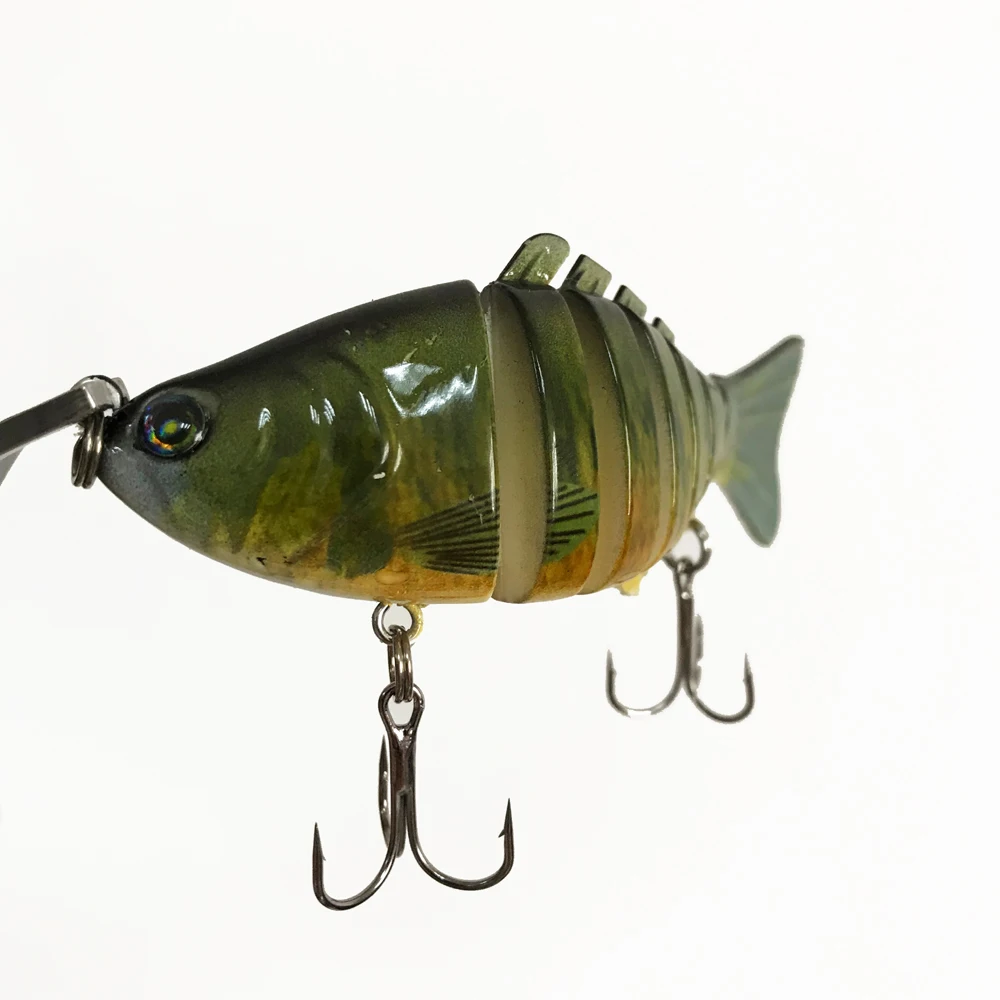 10 см 15,5 г swimbait Приманка мульти шарнирная рыба Сегмент Swimbait Crankbait тяжелая приманка медленная Isca искусственные приманки