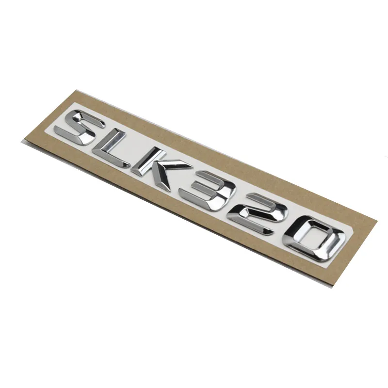Новая Серебристая Задняя эмблема для багажника хромированные буквы SLK 200 280 Mercedes