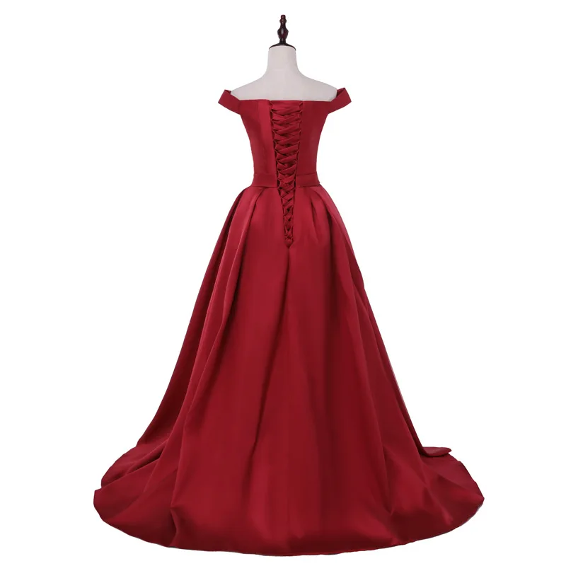 Женское вечернее платье FADISTEE длинное сатиновое А силуэта с треугольным вырезом