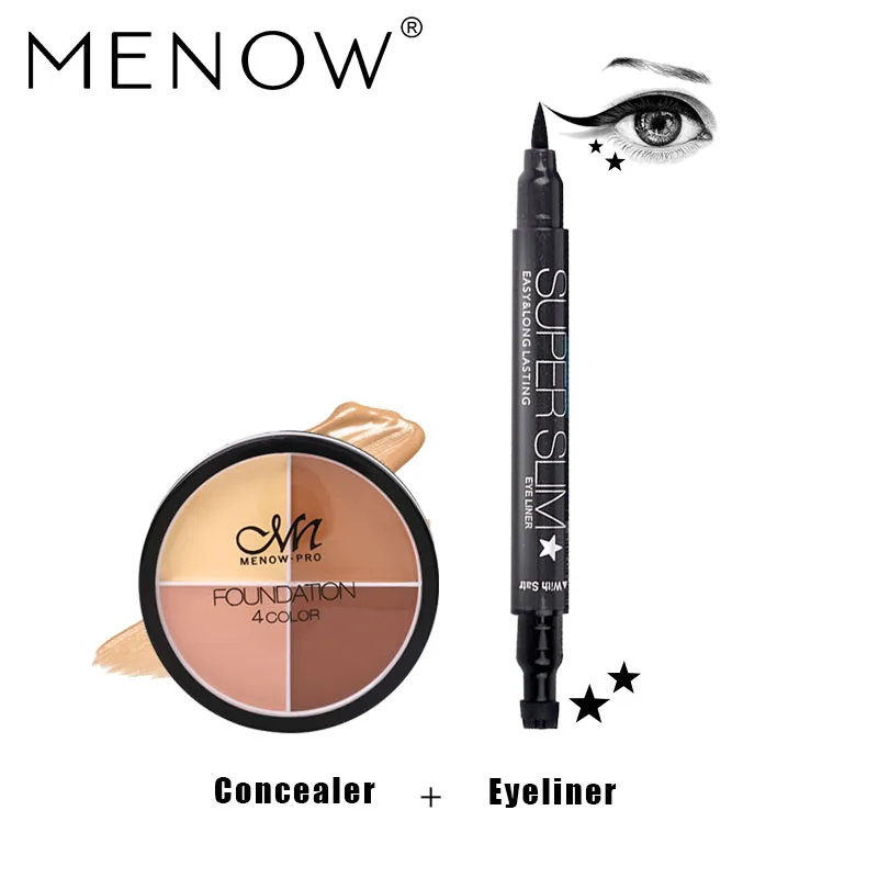 Menow бренд Make Up Set Водонепроницаемый четыре Цвет корректор и Лидер продаж прочного