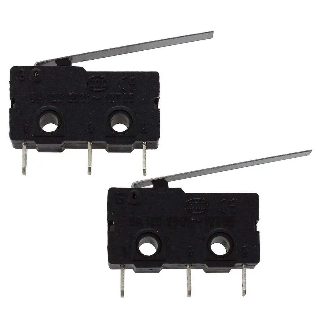 2 Pcs Micro Limit Switch Long Lever Arm Subminiature SPDT Snap Action | Switches