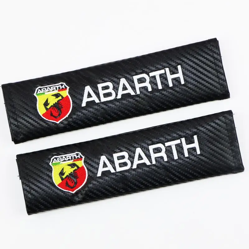 Ремни безопасности из углеродного волокна накладки на плечо эмблемы для Abarth