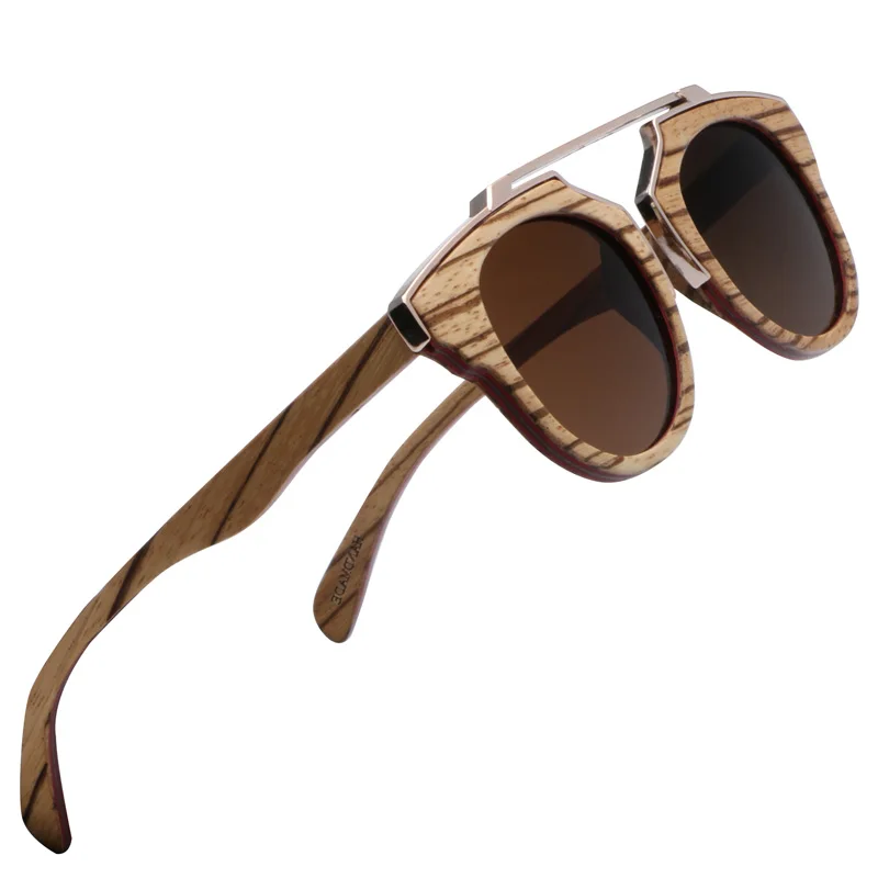 Мужские солнцезащитные очки для скейтборда Ablibi поляризационные деревянные из