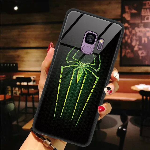 lvzhizhu Закаленное Стекло мультяшный чехол для samsung Galaxy S9 S8 S10 плюс S10e Note 8 9 J4 J8 J7 чехол для Galaxy A6 плюс J8 чехол - Цвет: lvzhizhu