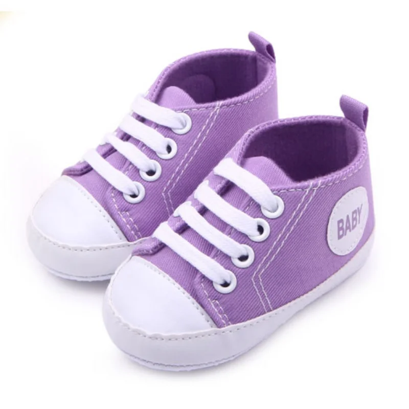 Детские парусиновые Кроссовки для новорожденных от 0 до 12 месяцев обувь - Фото №1