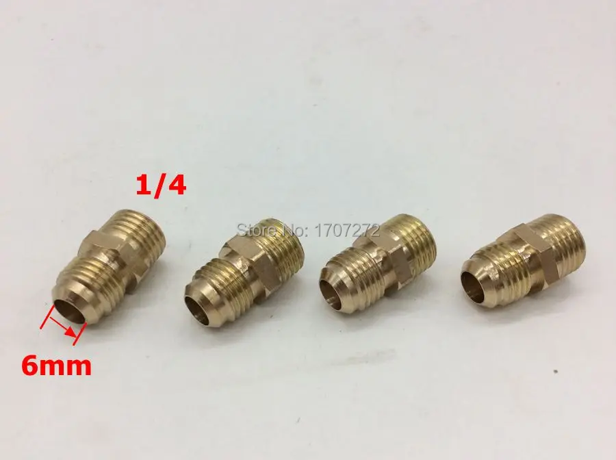 Бесплатная доставка латунный штуцер 1/4 дюйма для мужчин замена регулятора CO2/CO2