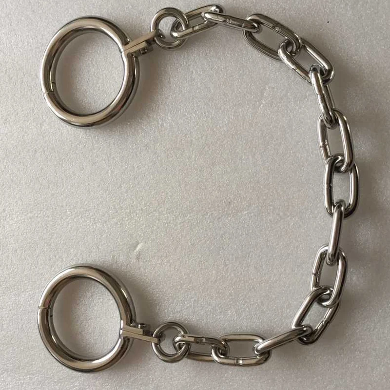 Набор для бондажа из нержавеющей стали Металлические наручники чулки ног