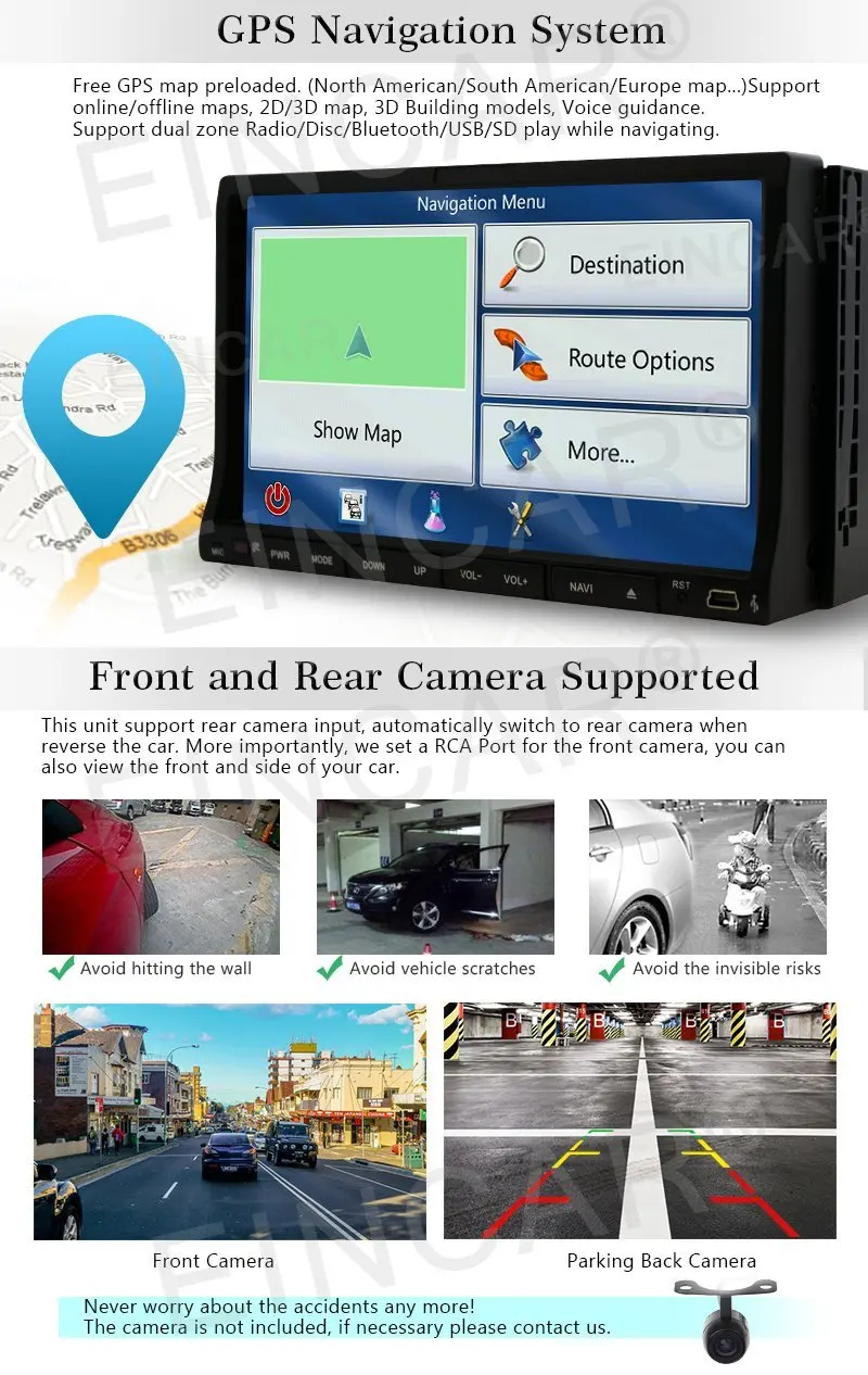 Android6.0 автомобильный DVD плейер стерео с dvd gps навигации 2Din головное устройство