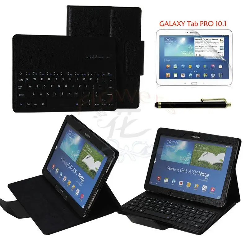 Removable ABS Bluetooth Keyboard Case Smart Cover for Samsung GALAXY Tab PRO 10.1 inch T520 T521 + Pen &amp Screen Protector Film |