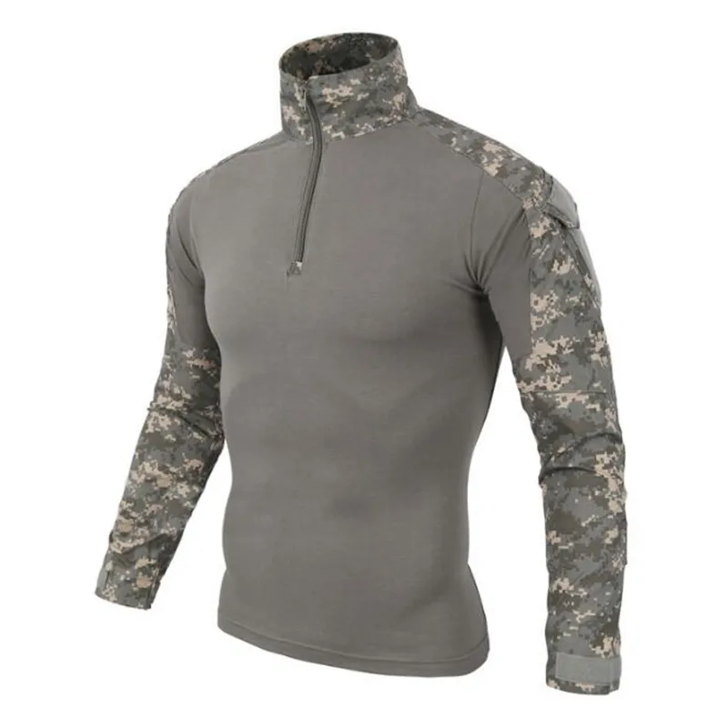 

US Army Tactical Military Uniform Airsoft Camouflage Combat-Proven Shirts Rapid Assault Long Sleeve Shirt Battle Strike