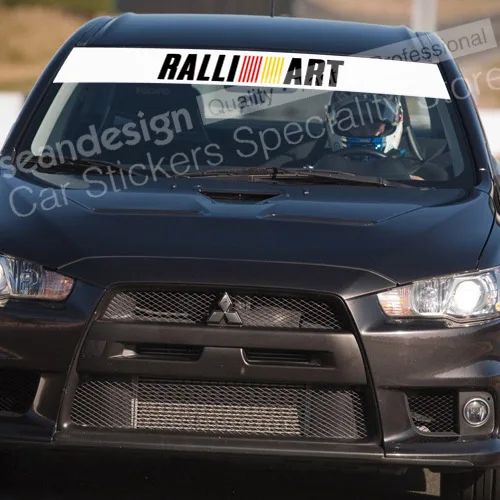 Для MITSUBISHI RALLIART наклейка на ветровое стекло Sticker PVC|mitsubishi ralliart|decal stickerwindshield decal |