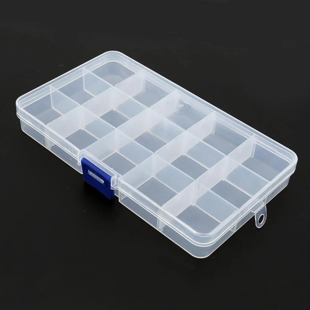 Съемный пластиковый прозрачный органайзер для ювелирных изделий 24/15/8