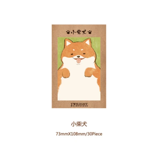 A6 1х милые Meng pet серии Kawaii Sticky Notes Post memo pad школьные принадлежности планировщик наклейки бумажные закладки для офиса канцелярские принадлежности - Цвет: A6