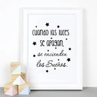 Декор для детской спальни на холсте, Картина на холсте, мечты приходят на вдохновляющие фотообои, детская комната, настенное искусство